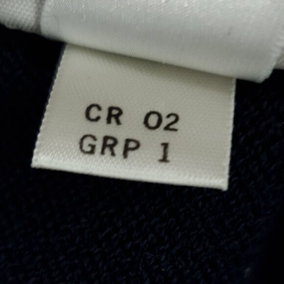 St. John Sport Santana Knit Short Sleeve Embroidered Polo M Navy/Gold Buttons - Picture 16 of 16